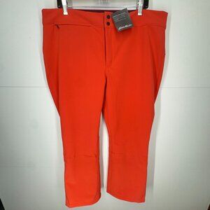 NWT Eddie Bauer Petite Alpenglow Stretch Ski Pants in Inkred